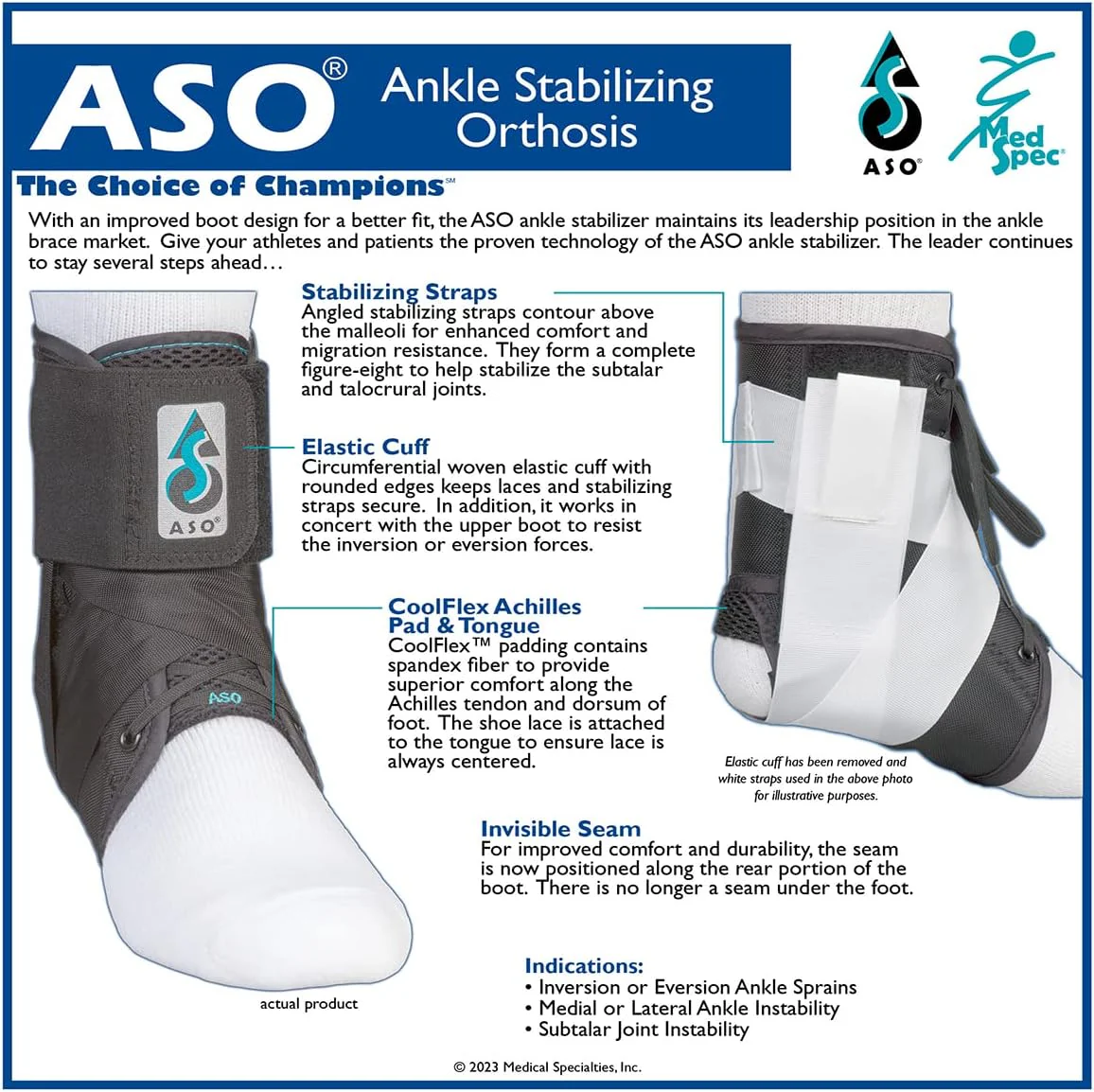 Med Spec ASO Ankle Stabilizing Orthosis - Image 3