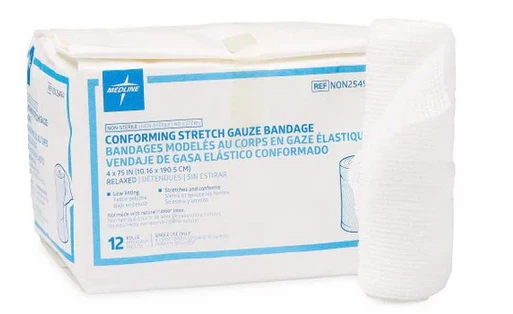 Medline® Nonsterile Conforming Stretch Gauze Bandages