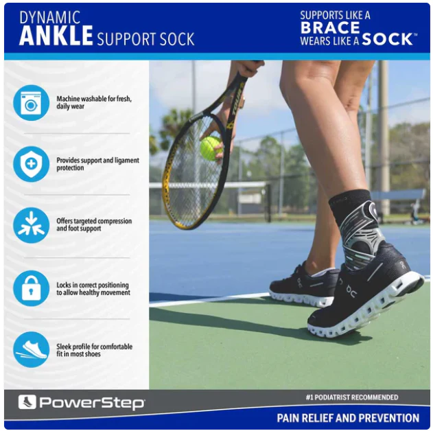 PowerStep® Dynamic Ankle Support Sock - Image 4