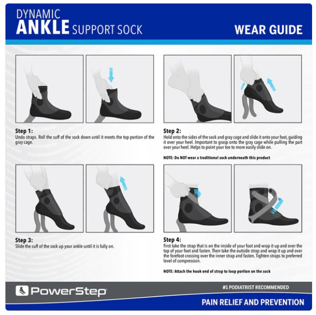 PowerStep® Dynamic Ankle Support Sock - Image 7